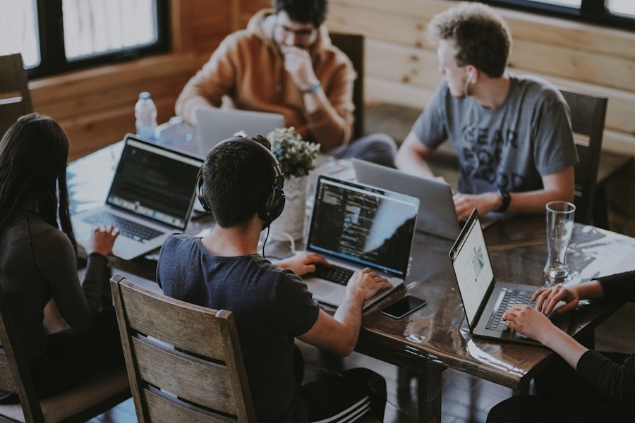 Professional business team collaboration